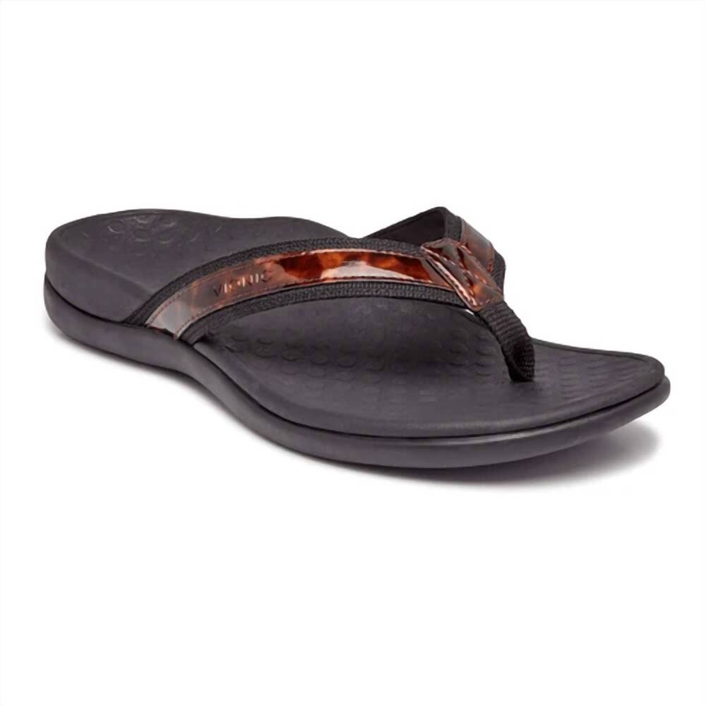 NEW VIONIC women's tide tortoise sandal in black